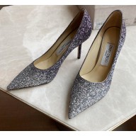 Jimmy Choo Heel 8.5cm Love Pumps Glitter 09 2021