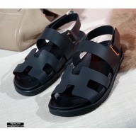 Hermes Takara Sandals Black 2021