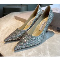 Jimmy Choo Heel 8.5cm Love Pumps Glitter 17 2021