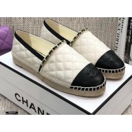 Chanel Chain CC Logo Espadrilles G36966 Creamy 2021