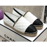Chanel Chain CC Logo Espadrilles G36966 White 2021