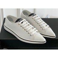 Prada Logo Canvas Sneakers White 2021