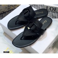 Dior 30 Montaigne Flats Thong Slides Mules So Black 2021