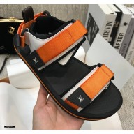 Louis Vuitton Arcade Flat Sandals Orange 2021