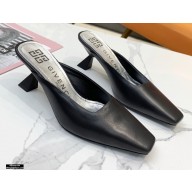 Givenchy Asymmetrical Heel 6.5cm Mules Black 2021