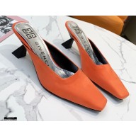 Givenchy Asymmetrical Heel 6.5cm Mules Orange 2021