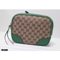 Gucci Bree Original GG Canvas Mini Messenger Bag 387360 Green 2021