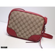 Gucci Bree Original GG Canvas Mini Messenger Bag 387360 Red 2021