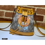 Kai x Gucci Mini Bucket Bag 660304 Teddy Bear 2021
