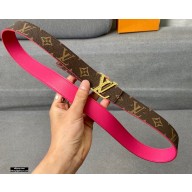 Louis Vuitton Width 3cm Belt LV107