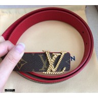 Louis Vuitton Width 3cm Belt LV113