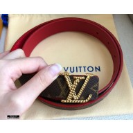 Louis Vuitton Width 3cm Belt LV115