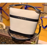 Louis Vuitton Calfskin Leather Cruiser PM Bag M57813 Black/White 2021