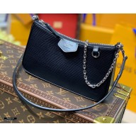 Louis Vuitton Epi Leather Easy Pouch On Strap Bag M80471 Black 2021