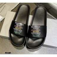 Balenciaga Logo Piscine Pool Slides Sandals 23 2021