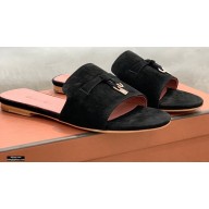 Loro Piana Suede Summer Charms Sandals 01