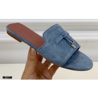 Loro Piana Suede Summer Charms Sandals 09
