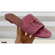 Loro Piana Suede Summer Charms Sandals 08