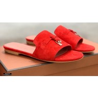 Loro Piana Suede Summer Charms Sandals 02