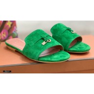 Loro Piana Suede Summer Charms Sandals 04