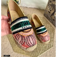 Dior Granville Espadrilles In Multicolor Embroidered Cotton 2021