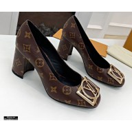 Louis Vuitton Heel 7.5cm Dauphine Madeleine Pumps Monogram Canvas 2021