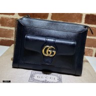 Gucci Small Shoulder Bag with Double G ‎648999 Leather Black 2021
