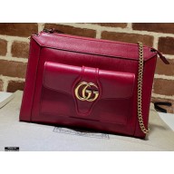 Gucci Small Shoulder Bag with Double G ‎648999 Leather Red 2021