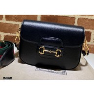 Gucci Horsebit 1955 Mini Shoulder Bag 658574 Leather Black 2021