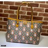 Kai x Gucci Ophidia GG Medium Tote Bag 631685 Teddy Bear 2021
