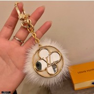 Louis Vuitton Flower Finesse Fur Bag Charm and Key Holder M69001