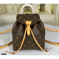 Louis Vuitton Monogram Canvas Montsouris BB Backpack Bag M45502 Natural