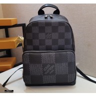 Louis Vuitton Damier Graphite 3D Canvas Campus Backpack Bag N50009 Gray