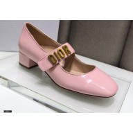 Dior Heel 3cm Baby-D Ballet Pumps Patent Pink 2021