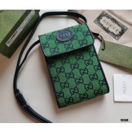 Gucci GG Multicolor Mini Bag 657582 Green 2021