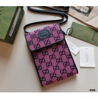 Gucci GG Multicolor Mini Bag 657582 Pink 2021