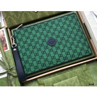 Gucci GG Multicolor Pouch Bag 657581 Green 2021