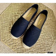 Prada Logo Fabric Espadrilles Black 2021