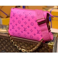 Louis Vuitton Monogram-embossed Lambskin Coussin PM Bag M58628 Pink/Purple 2021
