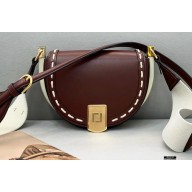 Fendi Leather Moonlight Shoulder Bag Date Red 2021