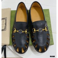 Gucci Interlocking G Horsebit Loafers Black 2021