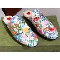 Gucci Princetown GG Horsebit Slipper Flower Print 01 2021