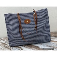 Celine Squared Cabas Tote Bag in Textile and Calfskin Striped 2021