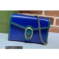 Gucci Dionysus Mini Chain Bag 401231 Leather Blue/Turquoise 2021