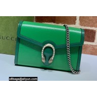 Gucci Dionysus Mini Chain Bag 401231 Leather Green/Emerald 2021