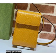Gucci GG Embossed Mini Bag 625571 Yellow 2021