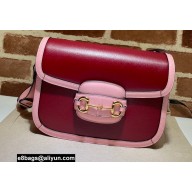 Gucci Horsebit 1955 Small Shoulder Bag 602204 Leather Red/Pink 2021