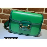 Gucci Horsebit 1955 Small Shoulder Bag 602204 Leather Green/Emerald 2021