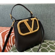 Valentino Supervee Calfskin Handbag Black 2021