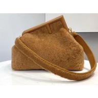 Fendi First Medium Sheepskin Bag Brown 2021